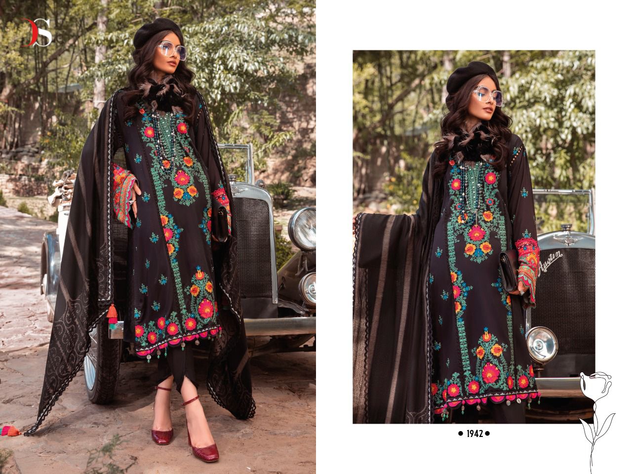 Deepsy Maria B Lawn 22 Vol 4 Ethnic Wear Embroidery Wholesale Pakistani Salwar Suits
